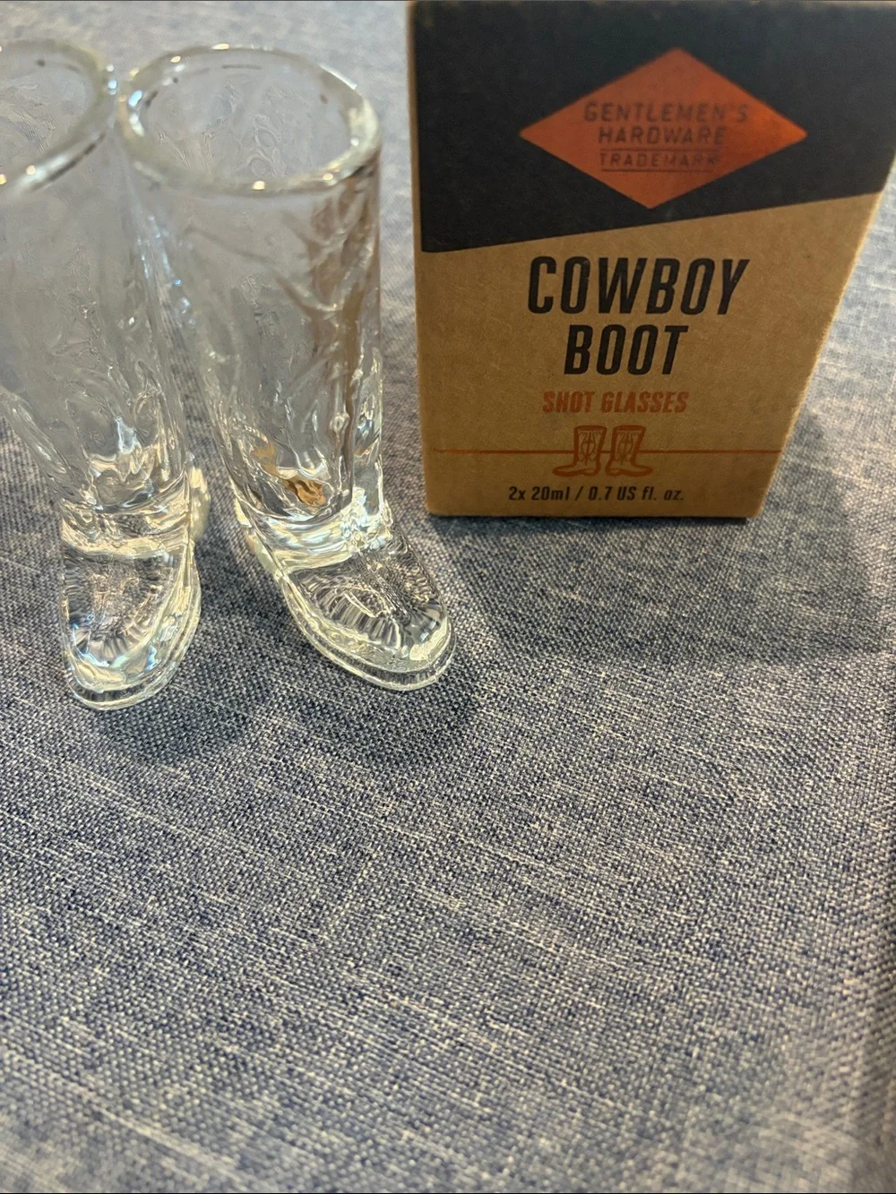 🥃 Cocktail Compass & 👢Cowboy Boot Opener Set - Brown Kraft Packaging